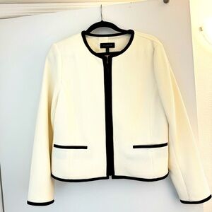 TALBOTS BLACK & WHITE BLAZER JACKET